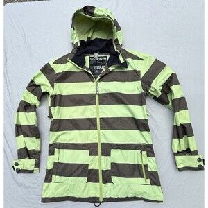 Sessions Terrain Series Men's Lime Full Zip Jacket Snowboarding/Ski- Large